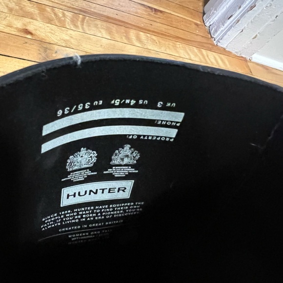 Hunter boots. Tall. Women’s size 5. Eu 35/36 - Picture 4 of 5